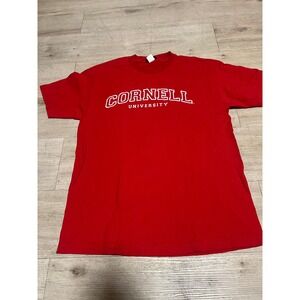 Cornell University Red‎ Short Sleeve T Shirt Men's Large Ouray Sportswear Vtg